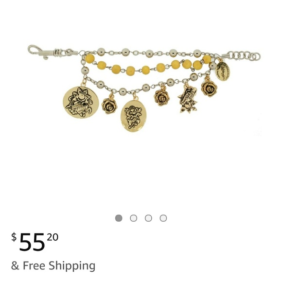 Ed Hardy triple charm bracelet - Picture 2 of 5